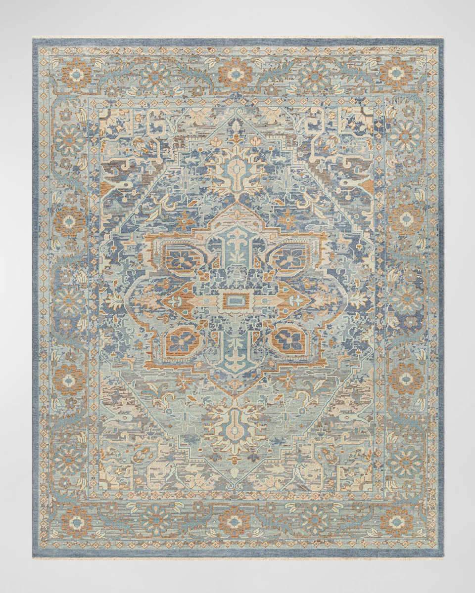 Cappadocia Pale Blue Hand-Knotted Rug, 10' x 14'